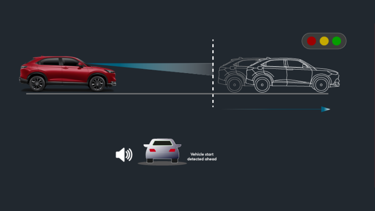 Honda HR-V L - Array - Hệ thống thông báo xe phía trước khởi hành (LCDN)